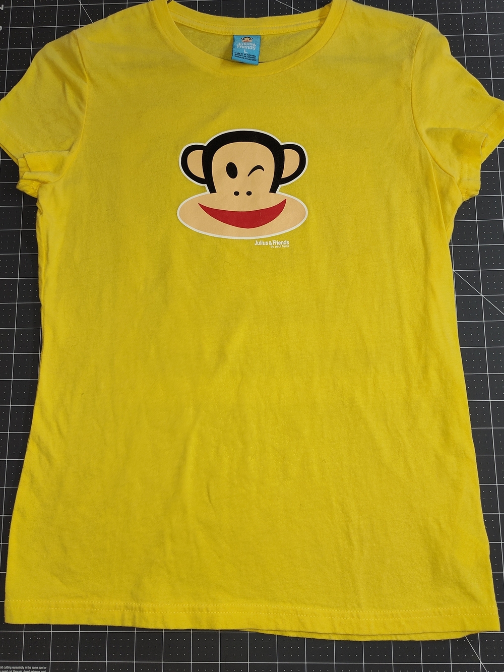 Vintage Paul Frank Yellow Graphic Tee - Julius Monkey Size L